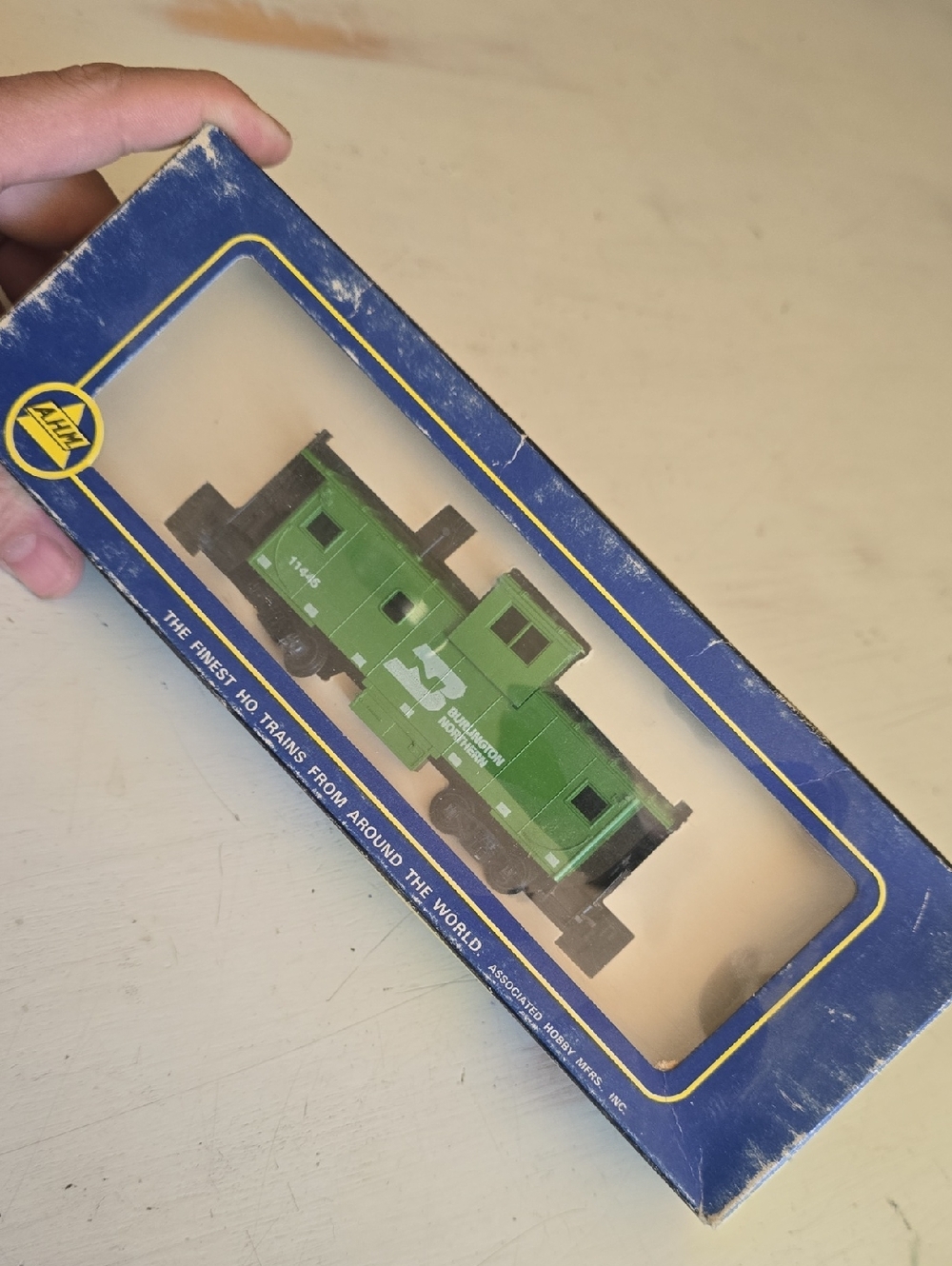 NWT VTG AHM HO Burlington Northern Caboose BN # 11445 Model Freight Train Car FS